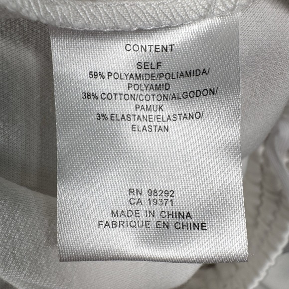 Tibi Active Knit Wide Leg Pull On Pants White Oversized Women's Large *Read - Picture 11 of 12